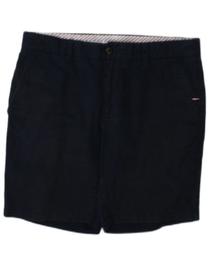 Pantaloncini chino da uomo Tommy Hilfiger W32 cotone blu navy medio