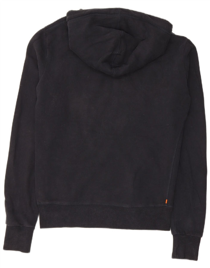 Maglione con cappuccio grafico da uomo Superdry piccolo in cotone nero