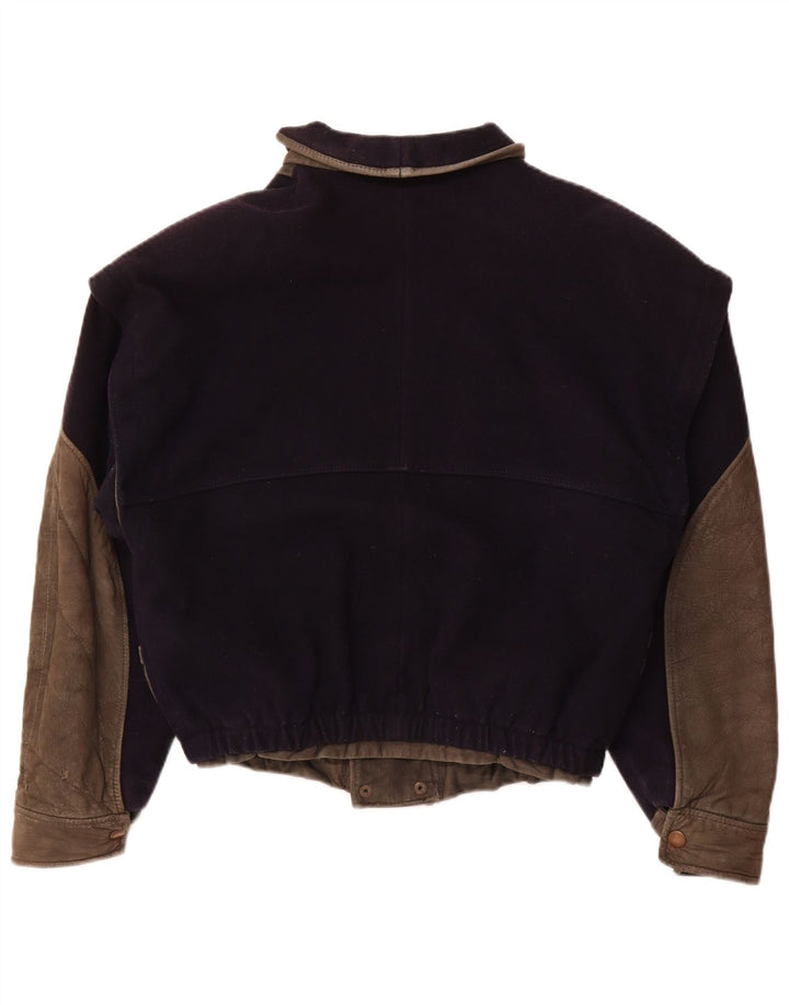 Giubbotto Bomber Donna VITTORIO FORTI IT 46 Large Blu Navy in Viscosa