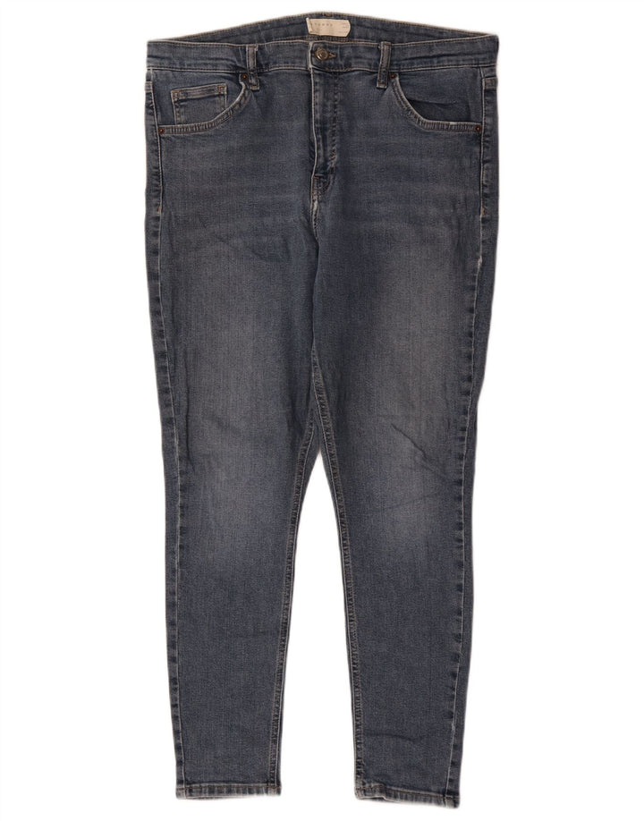 Topshop Jeans skinny Jamie da donna W34 L25 poliestere blu