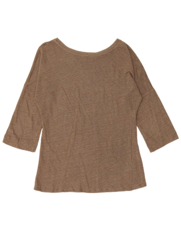 Maglia da donna Massimo Dutti manica 3/4 UK 10 Small Khaki