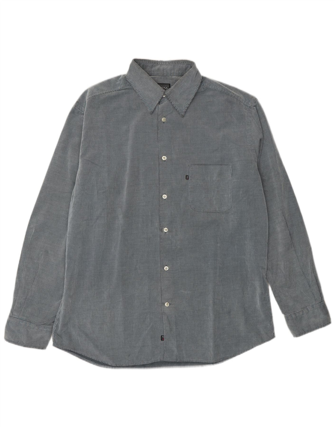 THINK PINK Camicia da uomo XL in cotone gessato blu