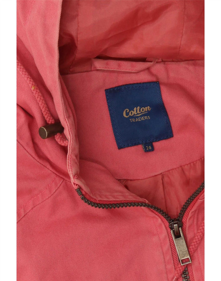 Giacca Parka con cappuccio da donna Cotton Traders UK 24 4XL Rosa