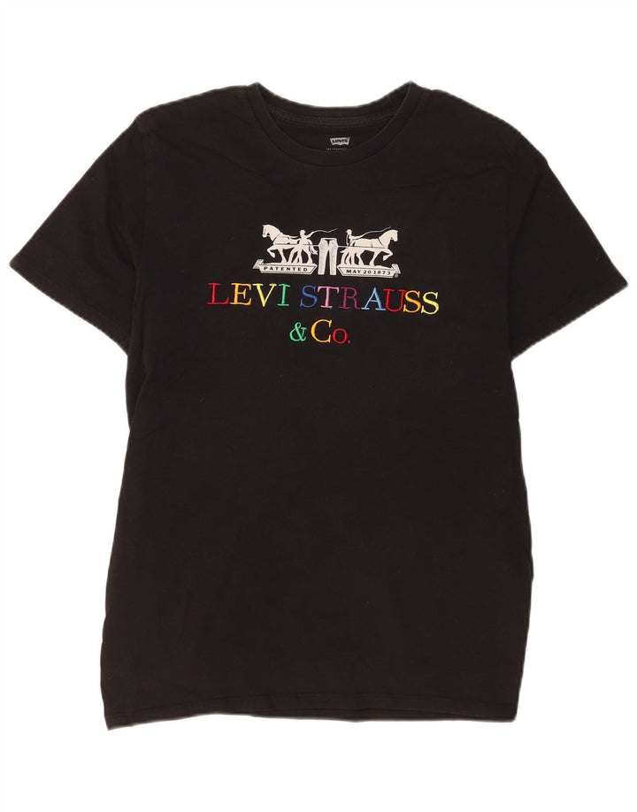 T-shirt grafica da uomo Levi's Top piccola in cotone nero