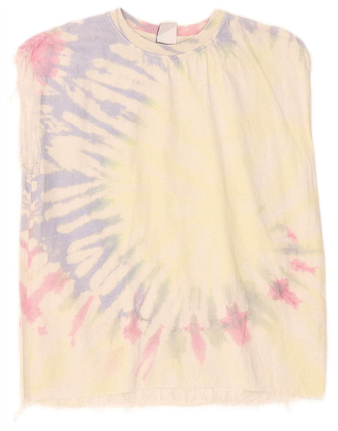 Canotta da uomo Zara piccola in cotone tie-dye multicolore
