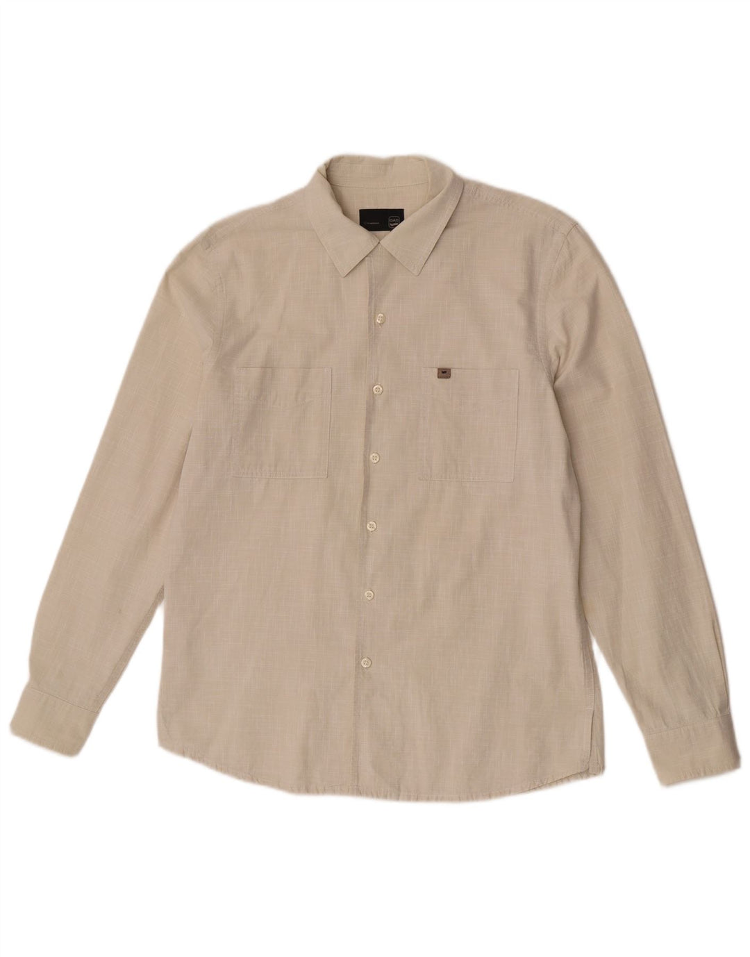 Camicia Uomo Gas Cotone Beige Medio