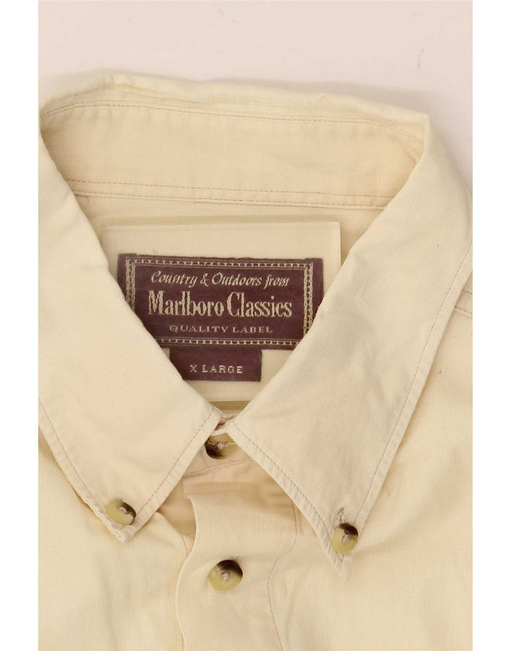 Camicia da uomo Marlboro Classics XL gialla