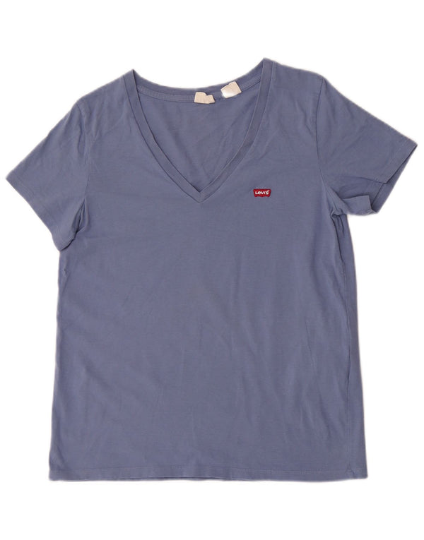 T-shirt da donna Levi's Top UK 12 cotone blu medio