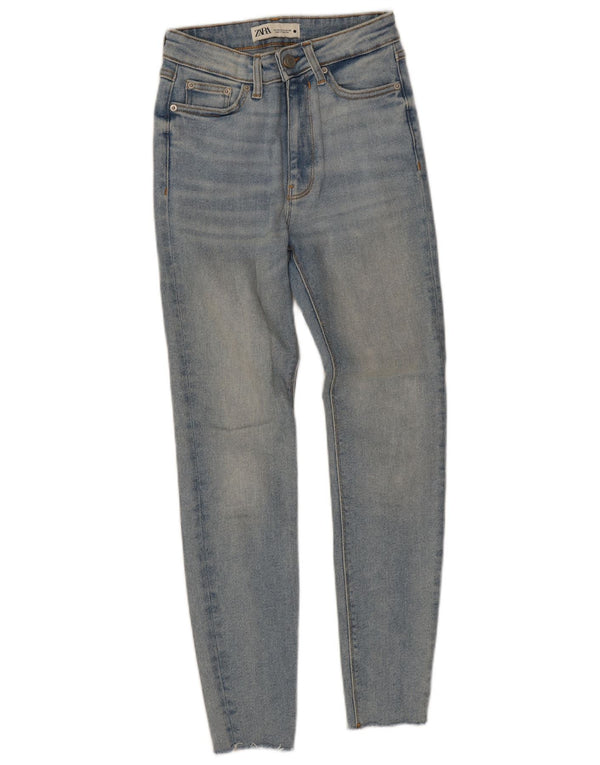 Jeans skinny da donna Zara EU 36 XS W26 L26 cotone blu