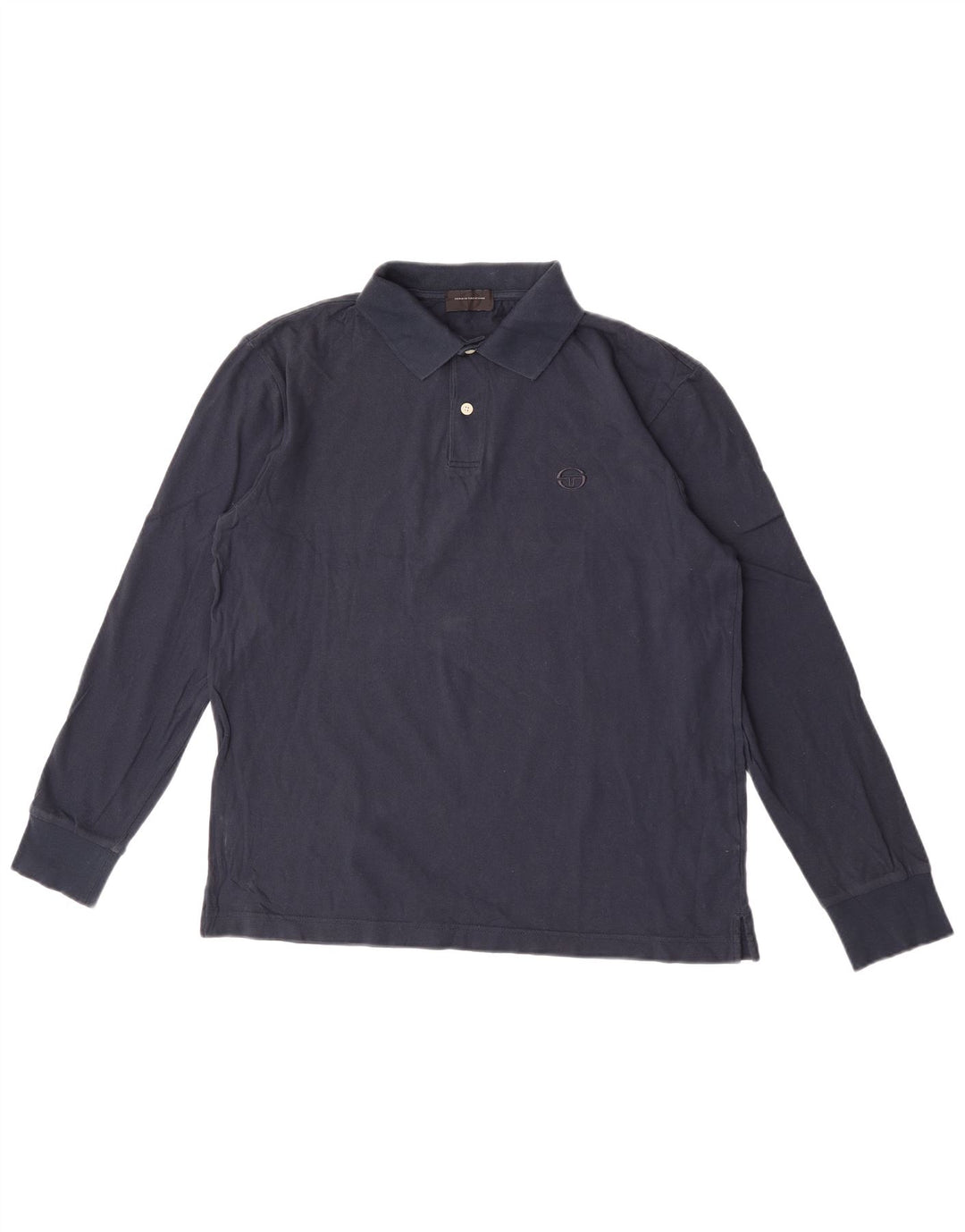 Polo Uomo Manica Lunga Sergio Tacchini IT 48 Cotone Medio Blu Navy