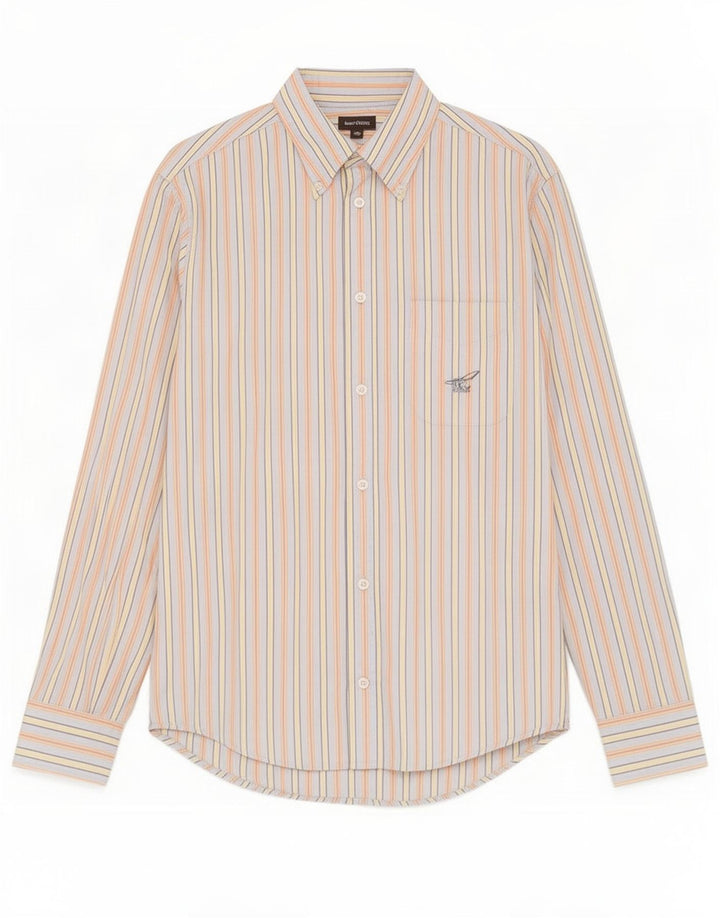 Camicia da uomo Henry Cottons taglia 40 a righe multicolori medie