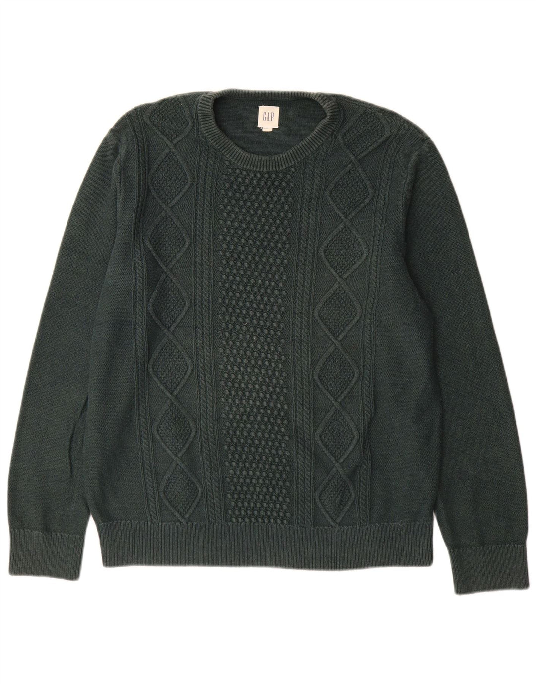 Gap Uomo Maglione Girocollo Maglione Grande Cotone Verde