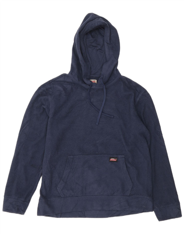 Maglione in pile con cappuccio da uomo Dickies UK 38/40 poliestere medio blu navy
