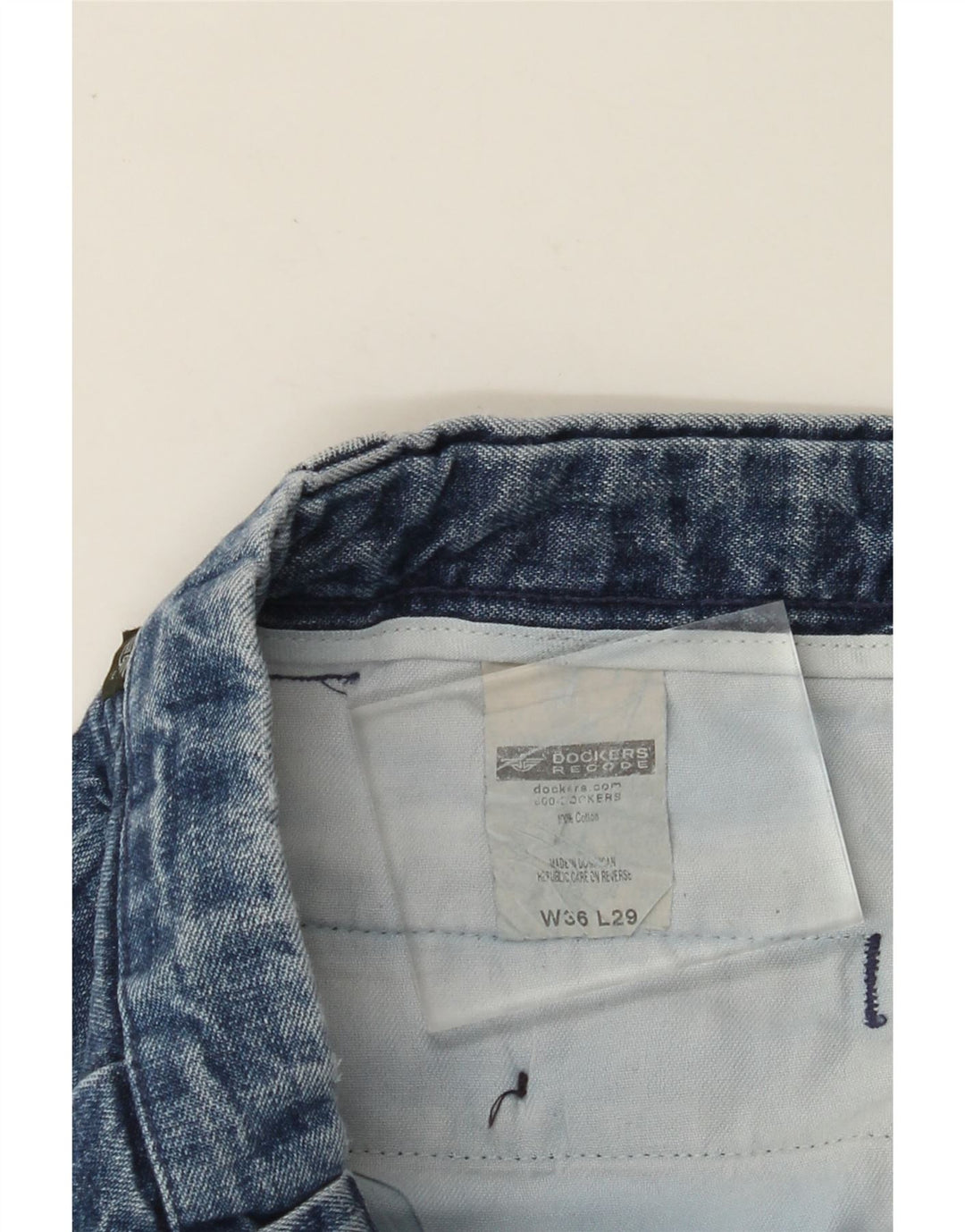 DOCKERS Jeans dritti da uomo W36 L29 cotone blu