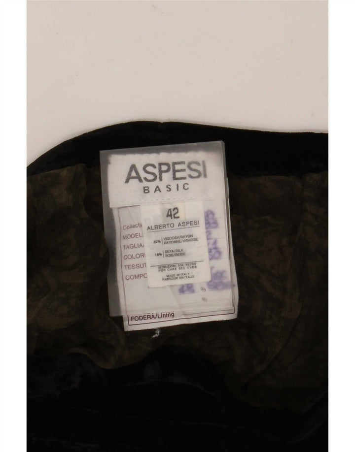 Gonna lunga da donna Aspesi IT 42 Media W26 Viscosa Paisley nera