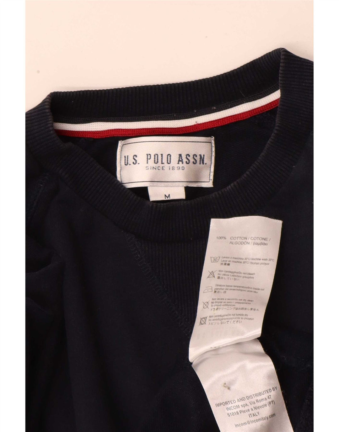 Polo Assn. Felpa da uomo dalla vestibilità regolare, in cotone blu navy medio