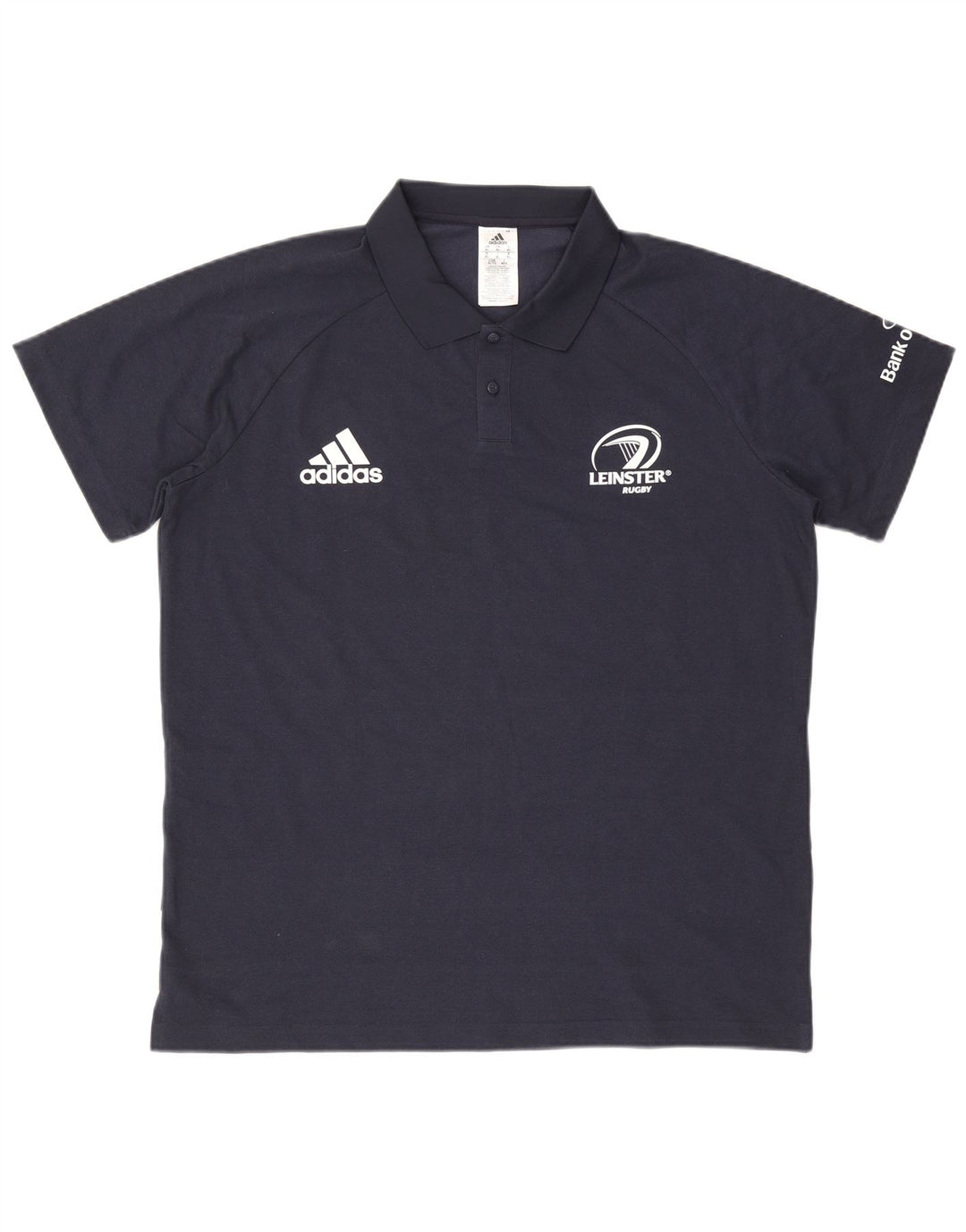 Polo ADIDAS da uomo XL in cotone a righe blu navy