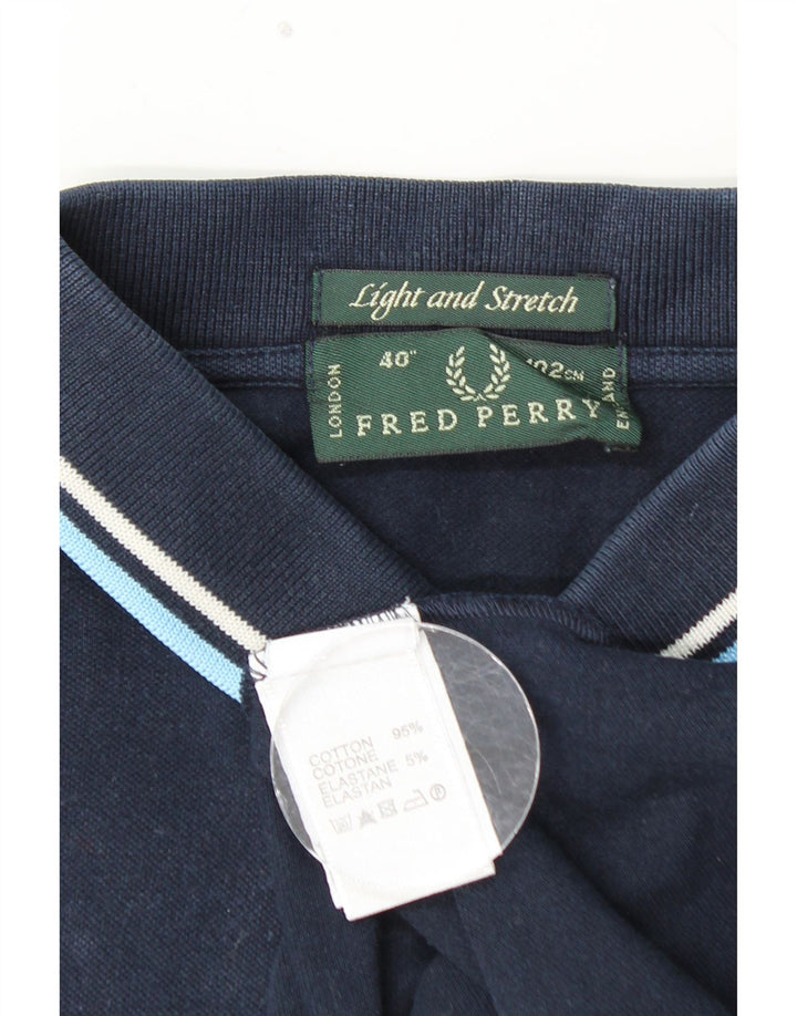 Polo da uomo FRED PERRY piccola in cotone blu navy