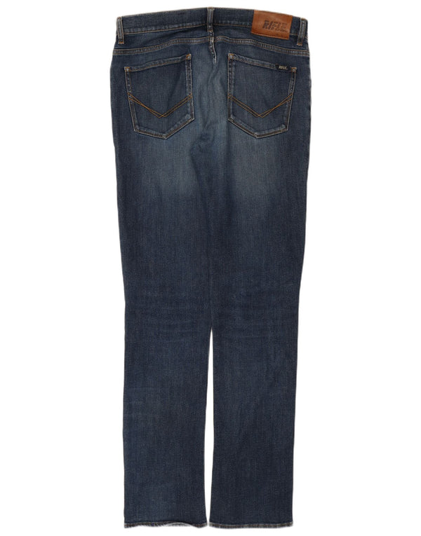 Jeans dritti regolari da uomo Rifle W33 L33 in cotone blu