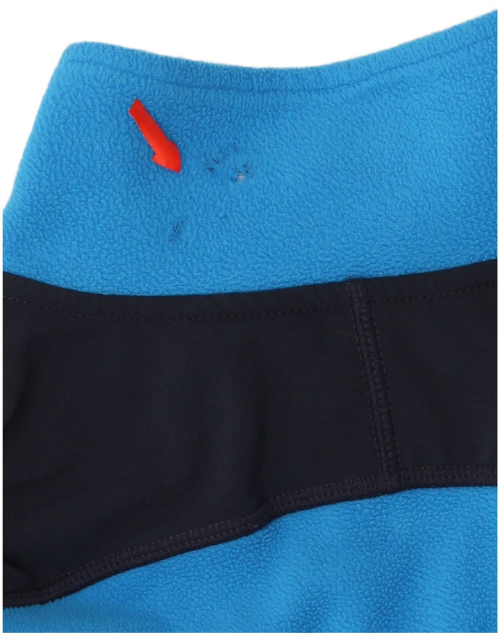 THE NORTH FACE Maglione in pile da uomo con zip e collo color block blu medio