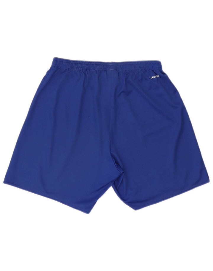 Pantaloncini sportivi ADIDAS Climalite da uomo blu medio in poliestere
