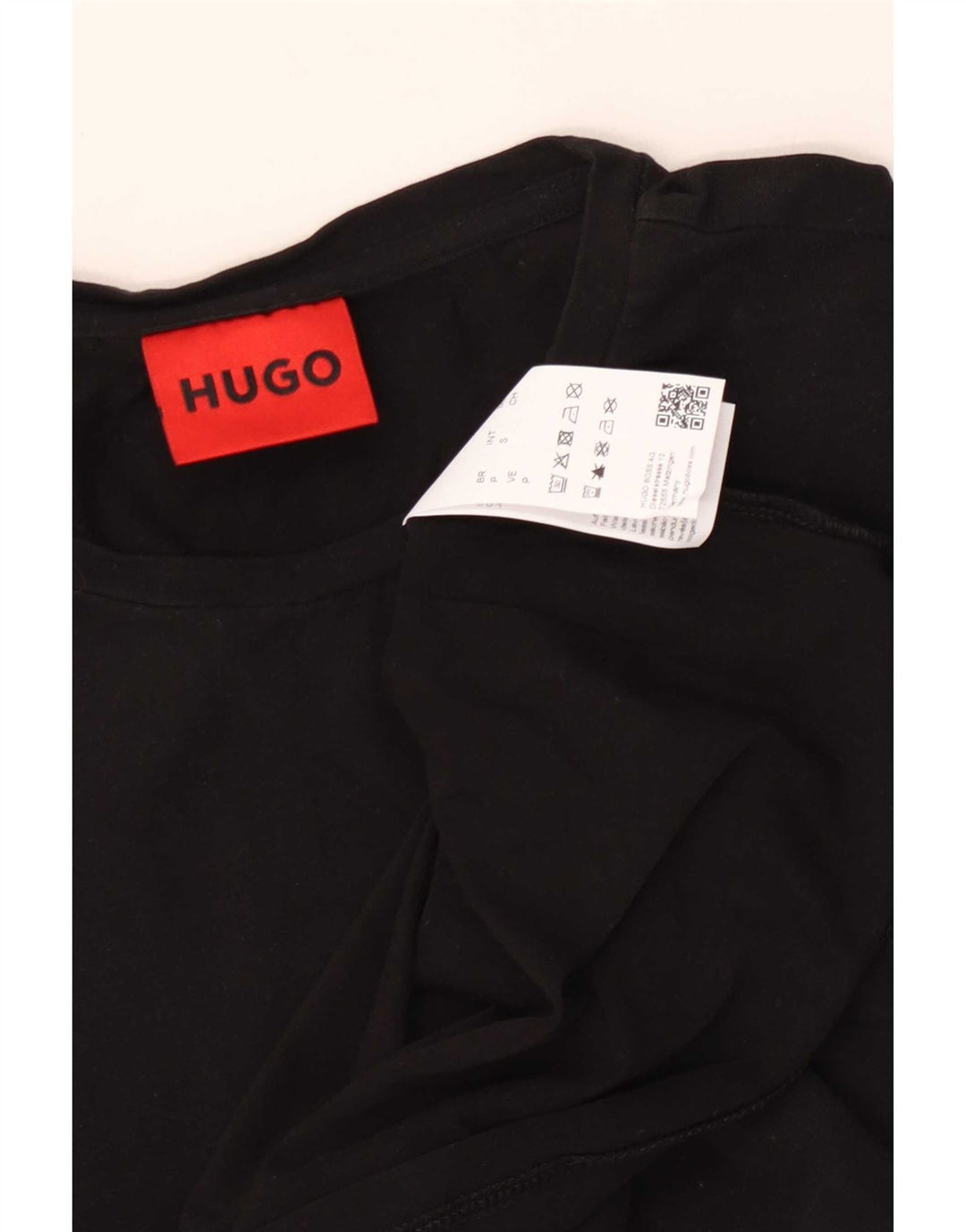 T-shirt da uomo Hugo Boss Top piccola in cotone nero