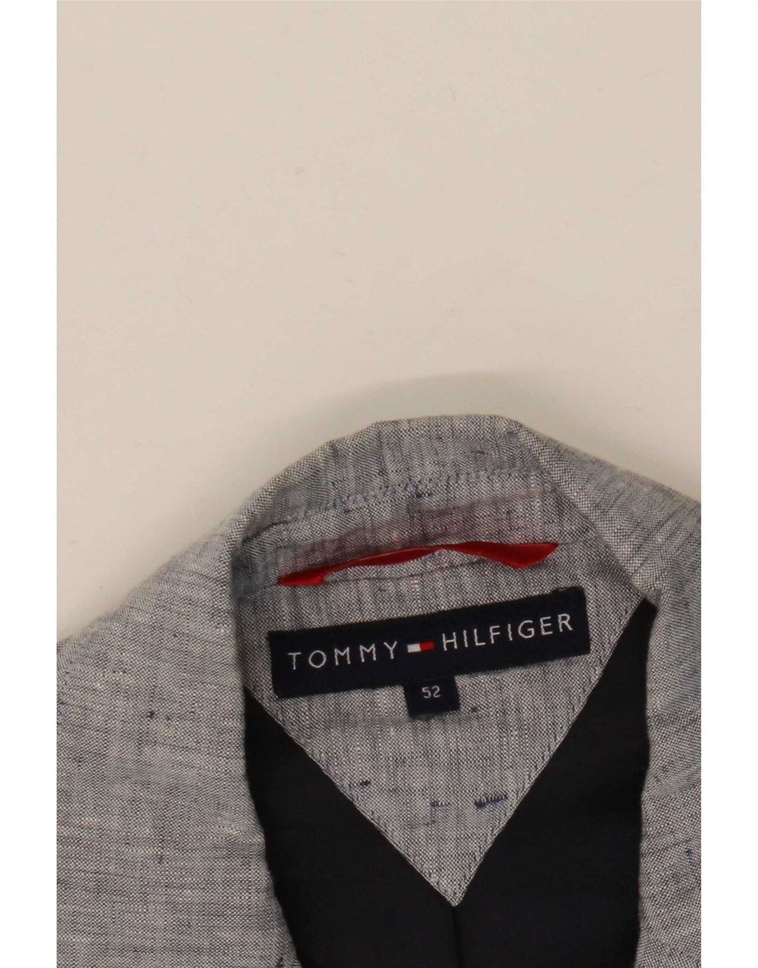 Giacca blazer a 3 bottoni da uomo Tommy Hilfiger IT 52 XL grigio chiazzato