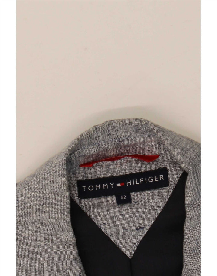 Giacca blazer a 3 bottoni da uomo Tommy Hilfiger IT 52 XL grigio chiazzato