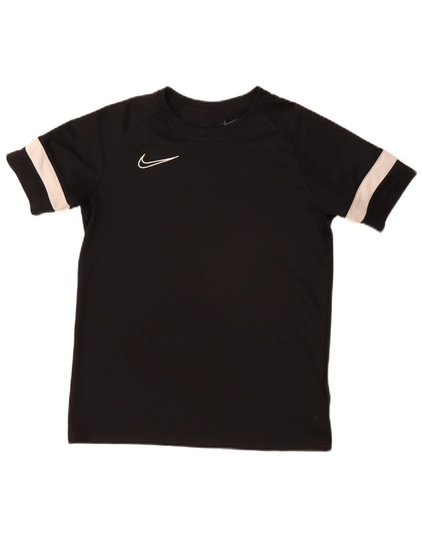 T-shirt da ragazzo Nike Dri Fit Top 12-13 anni Large in poliestere color block nero