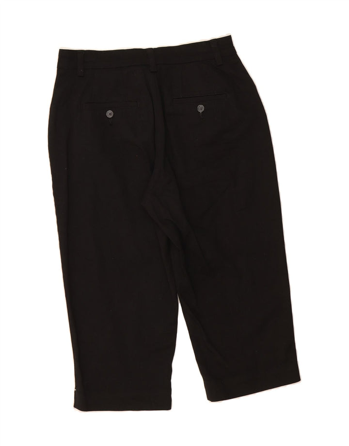 LEE Womens Straight Capri Trousers US 6 Medium W28 L18 Black Cotton Vintage Lee and Second-Hand Lee from Messina Hembry 