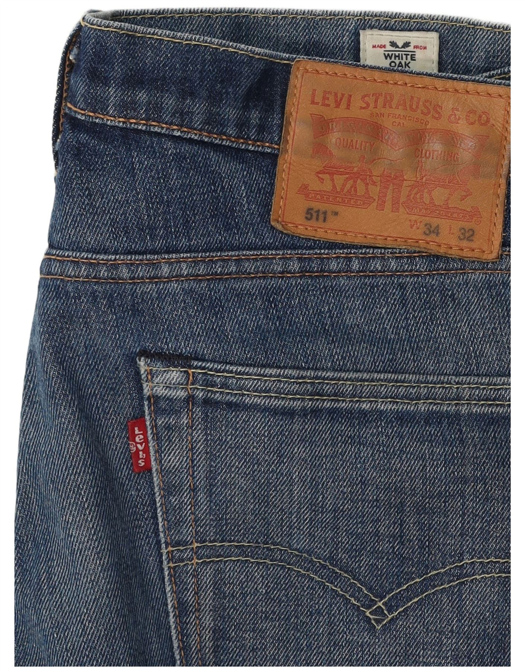 Jeans Levi's Uomo 511 Slim W34 L32 Cotone Blu