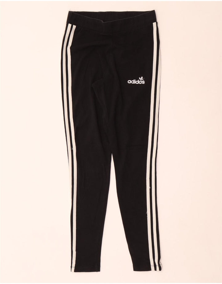 Leggings Adidas da donna UK 12 medio nero cotone