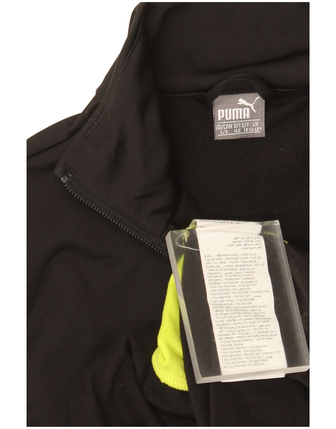 Giacca da tuta grafica da ragazzo Puma 11-12 anni Colorblock nero