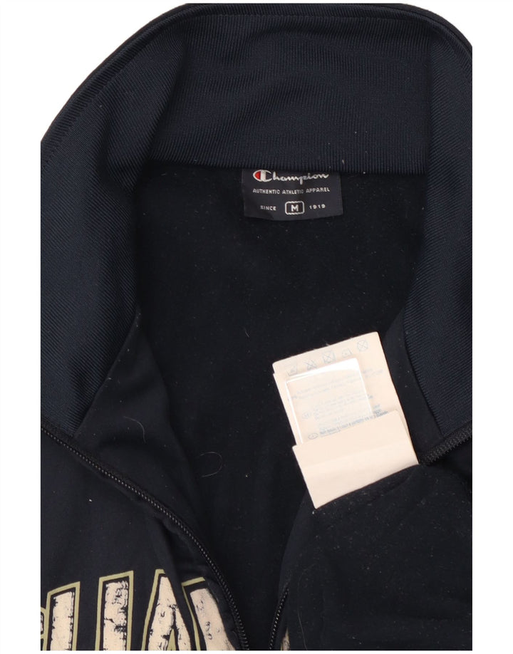 CHAMPION Giacca da tuta grafica da uomo in poliestere medio blu navy