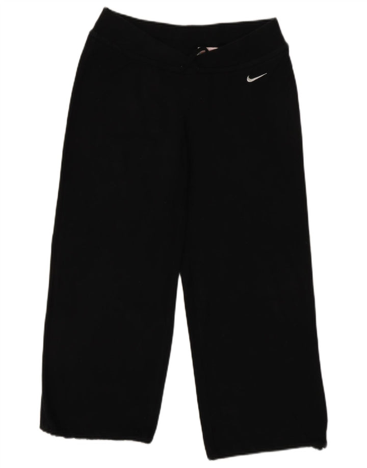 Pantaloni da tuta NIKE Capri da donna UK 8/10 piccoli in cotone nero