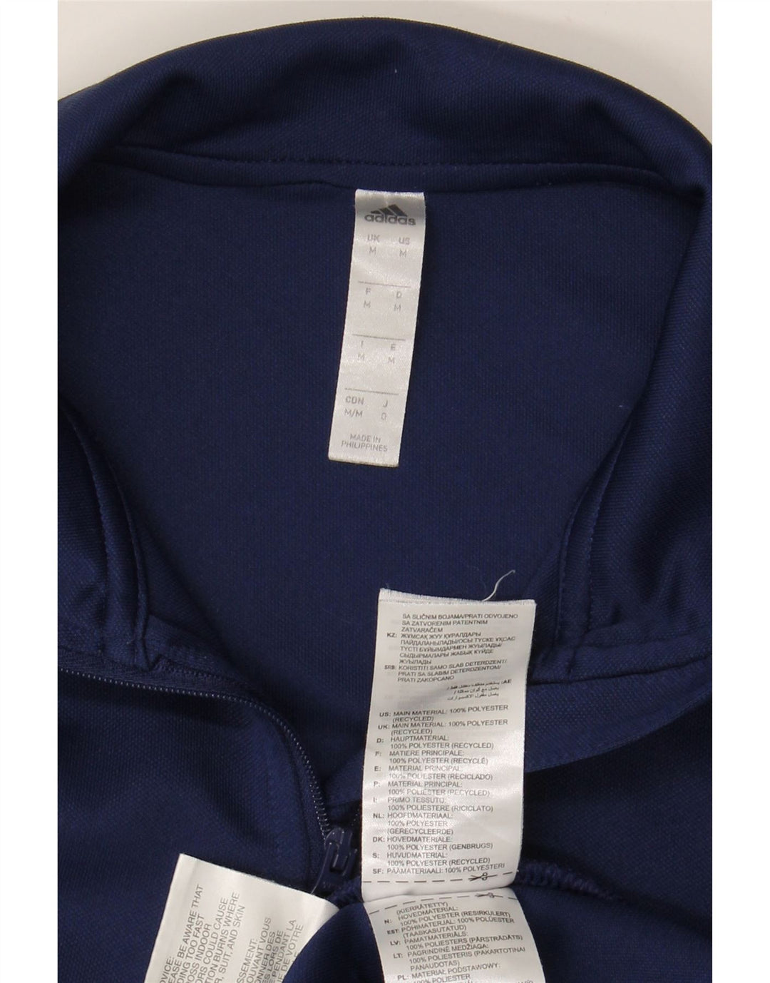 Top da tuta ADIDAS Aeroready Zip Neck Pullover blu navy medio