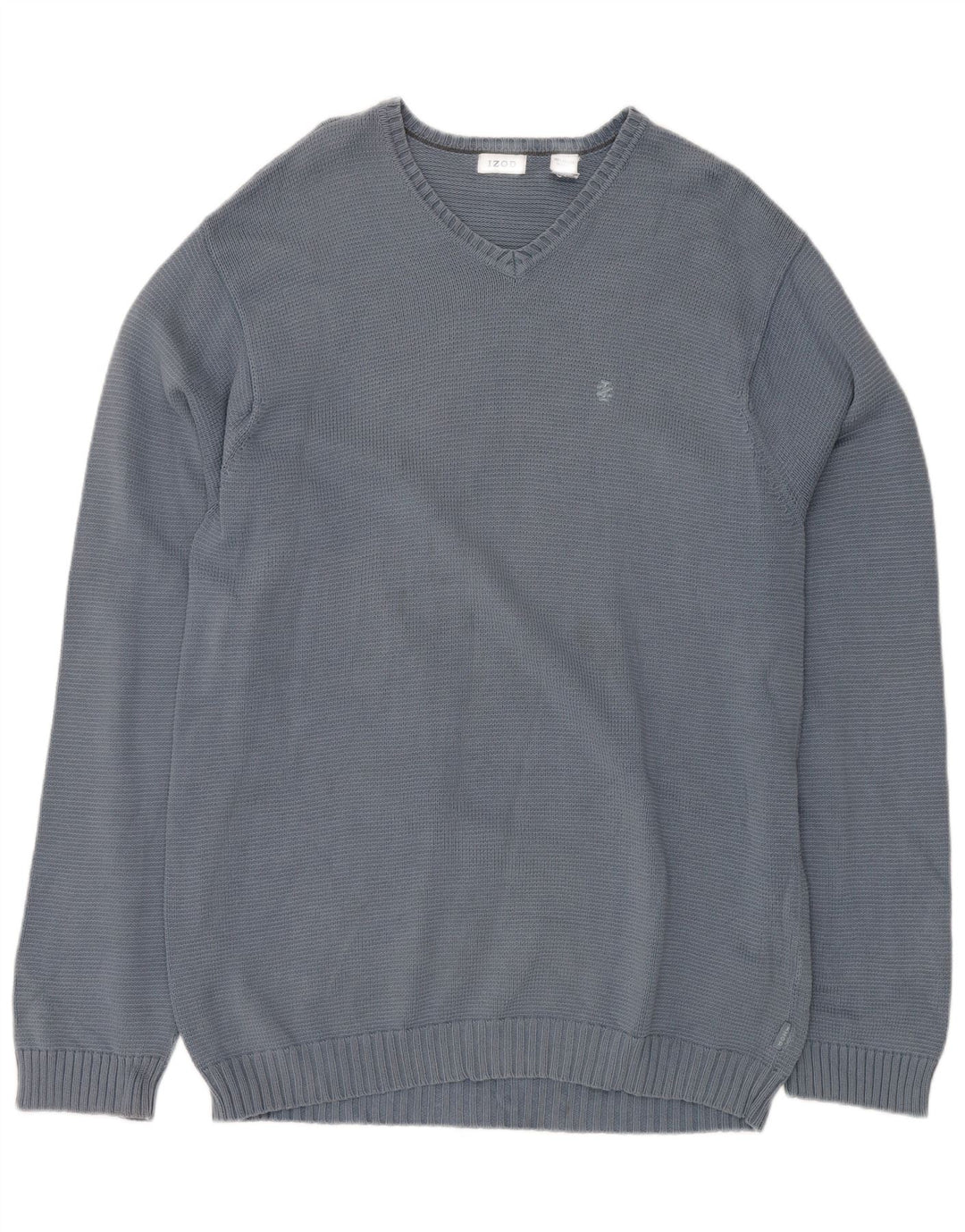 Maglione da uomo con scollo a V IZOD XL in cotone blu