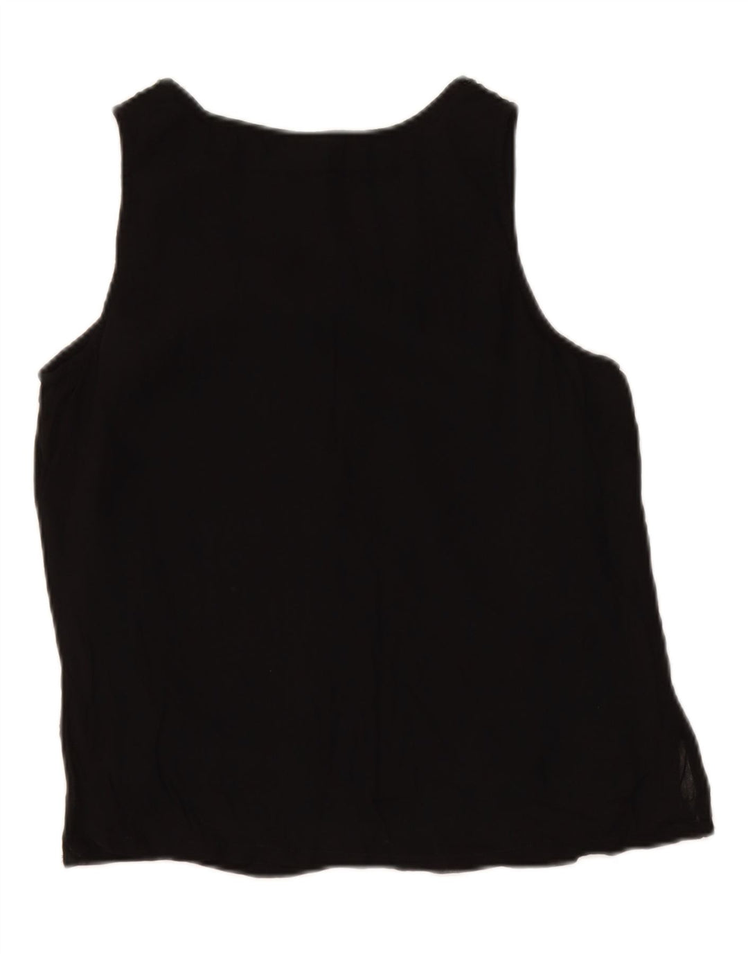 ADINI Womens Sleeveless Blouse Top UK 12 Medium Black Viscose Vintage Adini and Second-Hand Adini from Messina Hembry 