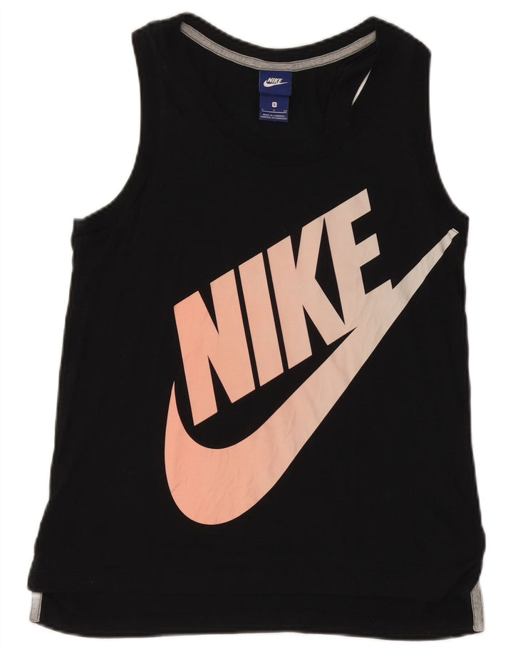 T-shirt grafica da donna NIKE Top UK 10 piccola nera