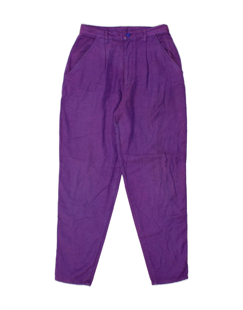FIORUCCI Womens Tapered Jeans W30 L29  Purple Cotton Vintage Fiorucci and Second-Hand Fiorucci from Messina Hembry 