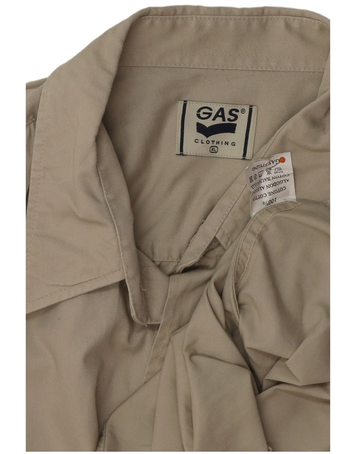 Camicia militare da uomo GAS XL in cotone beige