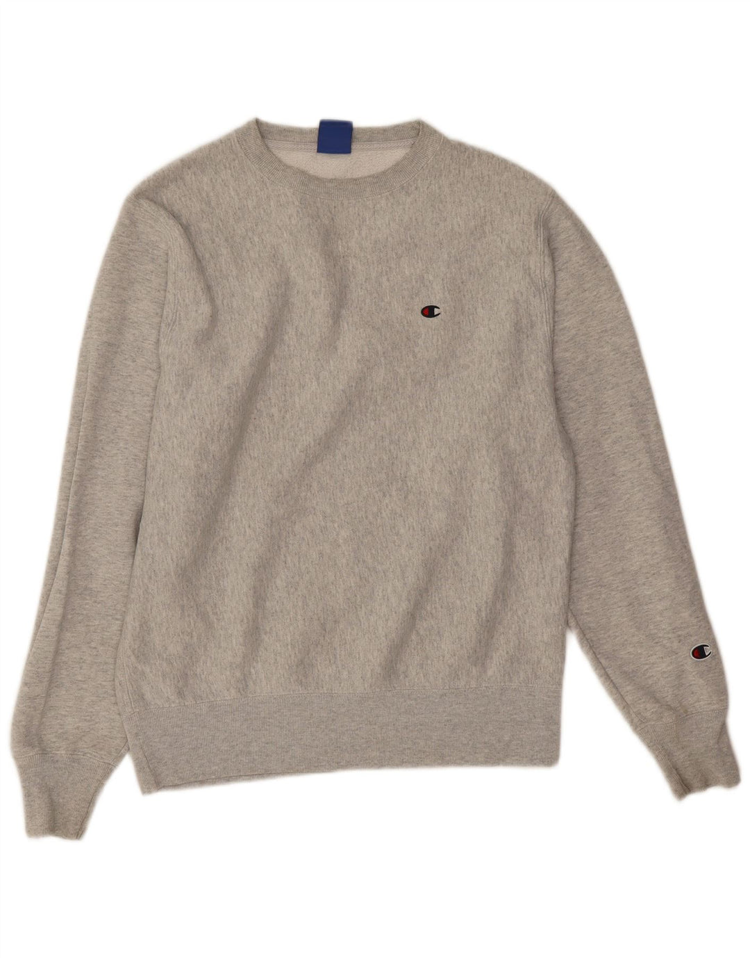 Felpa da uomo Champion Maglione piccolo cotone chiazzato grigio