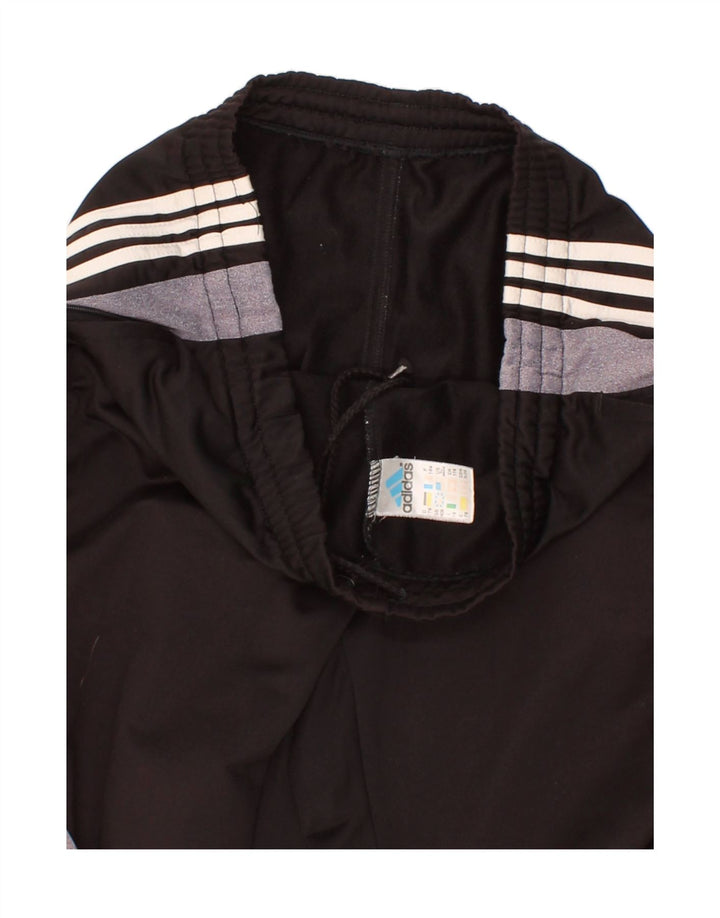 ADIDAS Boys Tracksuit Trousers 15-16 Years Black Colourblock Polyester Vintage Adidas and Second-Hand Adidas from Messina Hembry 