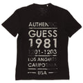 T-shirt grafica da uomo Guess nera media