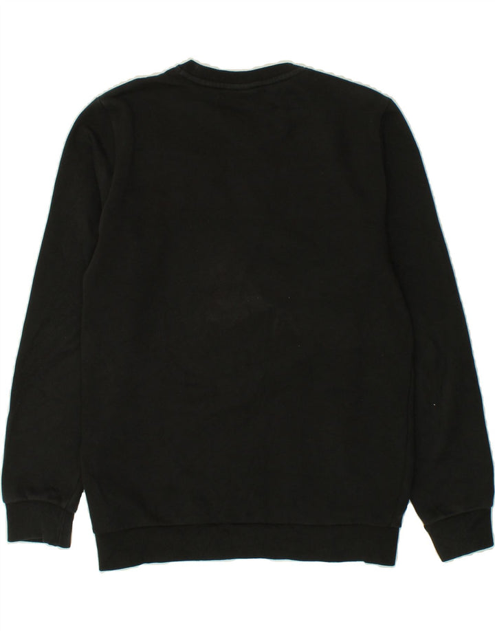 PUMA Mens Graphic Sweatshirt Jumper Small Black Cotton Vintage Puma and Second-Hand Puma from Messina Hembry 