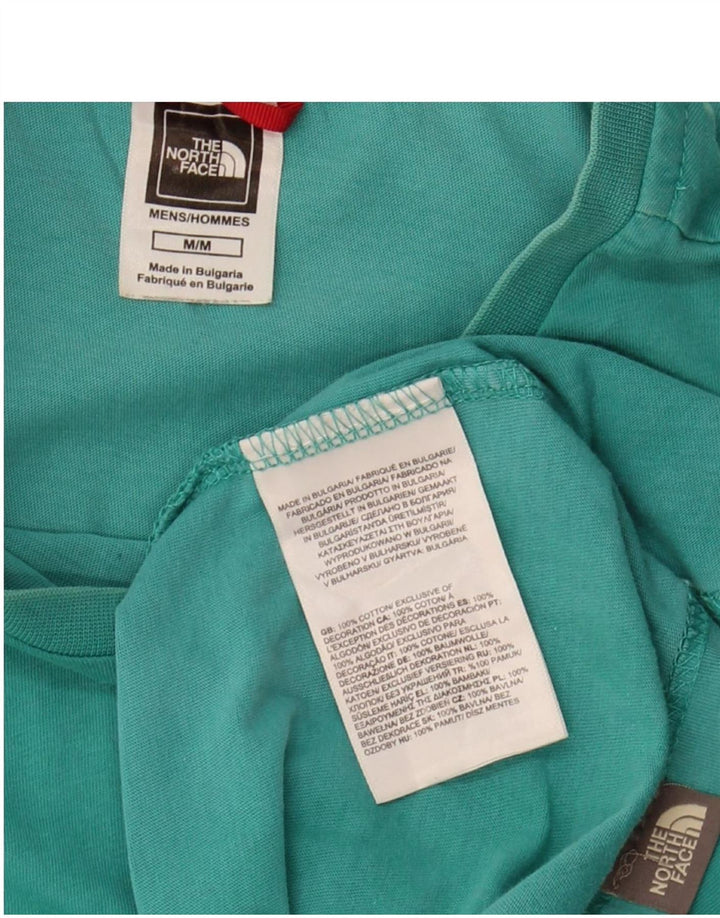 THE NORTH FACE Mens T-Shirt Top Medium Green Cotton