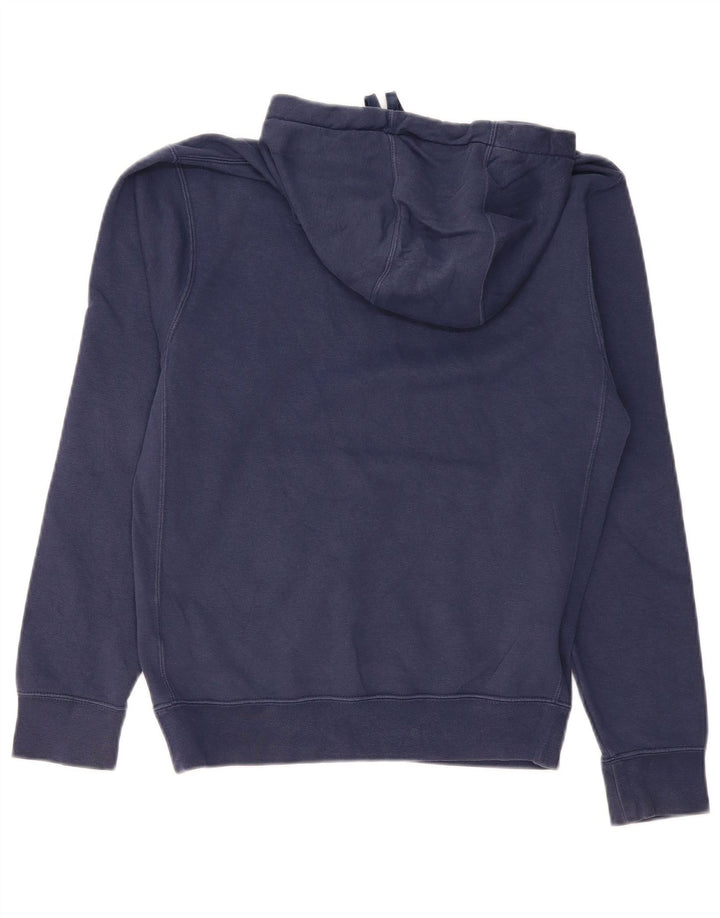 Felpa con cappuccio grafica da uomo NIKE XS in cotone blu navy