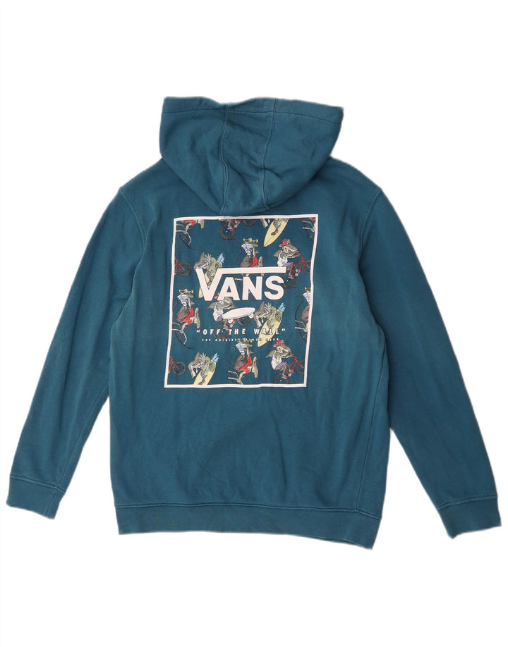 Felpa con cappuccio grafica da donna Vans UK 14 grande turchese