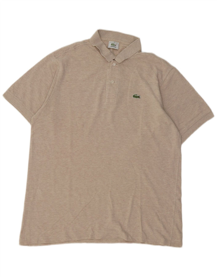 Polo da uomo Lacoste taglia 6 XL in cotone beige