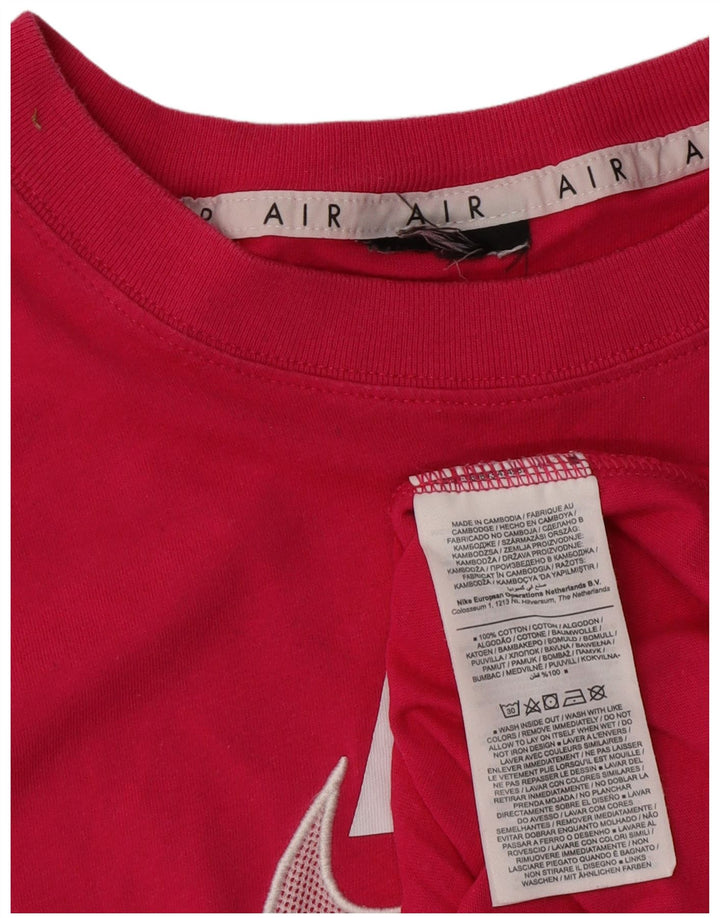 NIKE Mens Graphic T-Shirt Top XL Pink Cotton